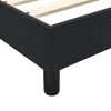 vidaXL Boxspringbett mit Matratze Schwarz 200x210 cm Samt