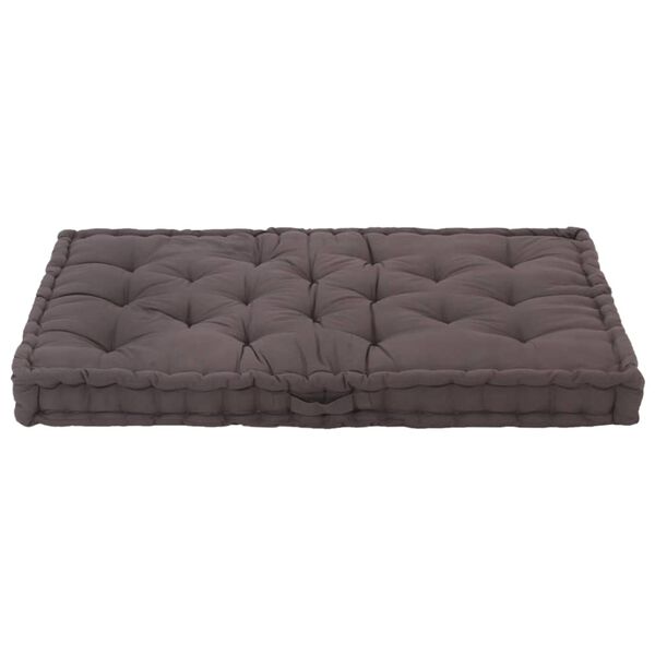vidaXL Palettenkissen Baumwolle 120&times;80&times;10 cm Anthrazit
