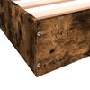vidaXL Bettgestell ohne Matratze R&auml;uchereiche 140x190 cm Holzwerkstoff
