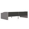 vidaXL Tagesbett mit Matratze USB Hellgrau Stoff 90x200 cm