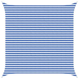 vidaXL Sonnensegel Blau und Wei&szlig; 4,5 x 4,5 m HDPE