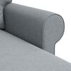 vidaXL Sofa 210cm Hellgrau Metall