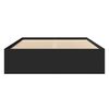 vidaXL Bettgestell Schwarz 120x200 cm Holzwerkstoff