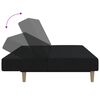 vidaXL Schlafsofa 2-Sitzer Schwarz Stoff