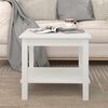 vidaXL Couchtisch Wei&szlig; 50x50x45 cm Massivholz Kiefer