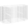 vidaXL Gabionen-Hochbeet Verzinktes Eisen 200x100x100 cm