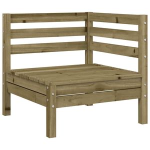 vidaXL Garten-Ecksofa Kiefernholz Impr&auml;gniert