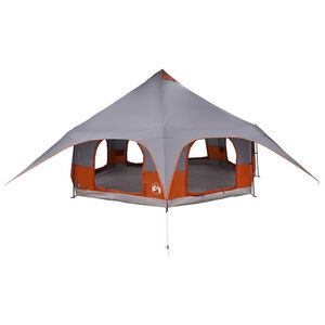 vidaXL Familienzelt 10 Personen Grau und Orange