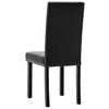 vidaXL Esszimmerst&uuml;hle 2 Stk. Schwarz PVC