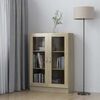 vidaXL Vitrinenschrank Sonoma-Eiche 82,5x30,5x115 cm Holzwerkstoff