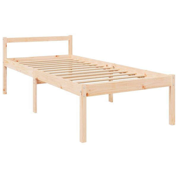 vidaXL Seniorenbett 100x200 cm Massivholz Kiefer