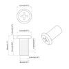 vidaXL Sicherungsmutter 2857 pcs Nickel Stahl