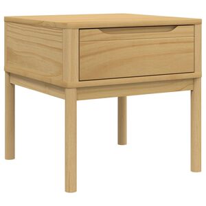 vidaXL Lampentisch FLORO Wachsbraun 55x55x54 cm Massivholz Kiefer