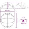 vidaXL Pool-Dome Blau 336 x 322 x 160 cm