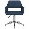 vidaXL Esszimmerst&uuml;hle 6 Stk. Drehbar Blau Stoff