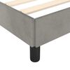 vidaXL Bettgestell ohne Matratze Hellgrau 140x200 cm Samt