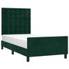 vidaXL Bettgestell ohne Matratze Dunkelgr&uuml;n 90x200 cm Samt