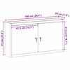 vidaXL Werkzeugschrank mit Regal Schwarz und Grau 50 x 20 x 55 cm