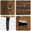 vidaXL Highboard mit Schubladen 2 pcs Altholz Holzwerkstoff