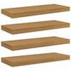 vidaXL Wandregal 4 stk. Beige 60 x 23,5 x 3,8 cm Holzwerkstoff