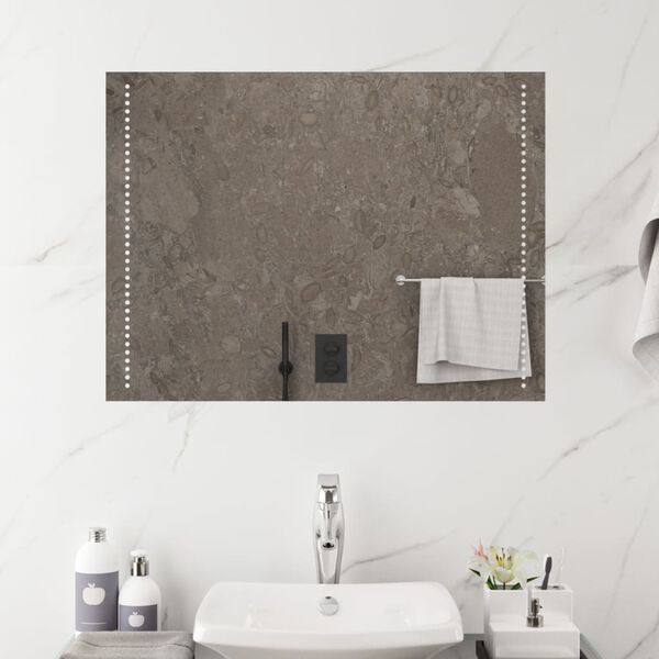 vidaXL LED-Badspiegel 60x80 cm
