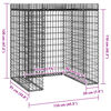 vidaXL Gabionen-M&uuml;lltonnenbox 110x91x120 cm Verzinktes Eisen