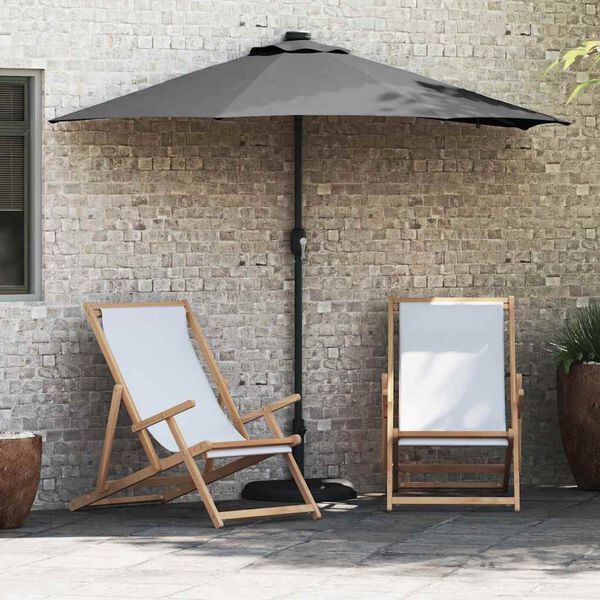vidaXL Garten-Sonnenschirm Anthrazit 294 x 150 x 223 cm