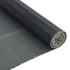 vidaXL Teppich Rechteckig Grau 100x400 cm Bambus