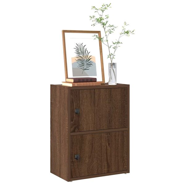 vidaXL B&uuml;cherregal Braun Eichen-Optik 40x24x52 cm Holzwerkstoff
