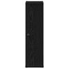 vidaXL Badezimmerschrank mit Rollenhalter Schwarz 20,5x22x72 cm