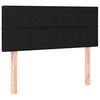 vidaXL Boxspringbett mit Matratze & LED Schwarz 120x190 cm Stoff