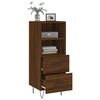 vidaXL Sideboard Braun Eichen-Optik 34,5x34x90 cm Holzwerkstoff