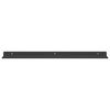 vidaXL Schwebendes Regal 2 pcs Schwarz 60 x 8,5 x 2,5 cm Stahl