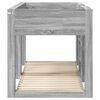 vidaXL Etagenbett f&uuml;r Kinder Graues Sonoma 100 x 200 cm Holzwerkstoff