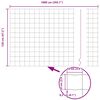 vidaXL Zaun mit Pfosten Silber 1,2 x 10 m Stahl und PVC