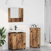 vidaXL Badezimmerm&ouml;bel-Set 3 pcs Altholz Holzwerkstoff & Metall