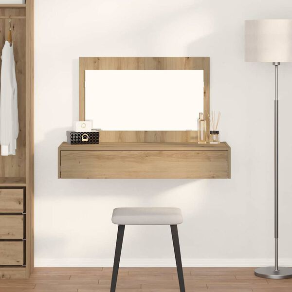 vidaXL Schminktisch mit Speicher Braun 100 x 40 x 70 cm Holzwerkstoff