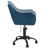 vidaXL Esszimmerstuhl Drehbar Blau Samt