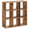 vidaXL B&uuml;cherregal Altholz-Optik 102x32x102 cm Holzwerkstoff