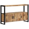 vidaXL Beistellschrank 120x30x75 cm Massivholz Mango