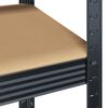 vidaXL Schwerlastregale 5 B&ouml;den 2 Stk. Anthrazit Stahl Holzwerkstoff