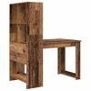 vidaXL Schreibtisch mit Regal Altholz 122 x 67 x 145 cm Holzwerkstoff
