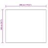 vidaXL Kunstschaffell Teppich Tafalla Creme 200 x 280 cm Polyester