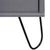 vidaXL TV-Schrank New York Grau Massivholz Kiefer