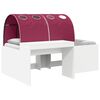 vidaXL Bett mit Tunnel 4 pcs Artisian Eiche und Rot Holzwerkstoff