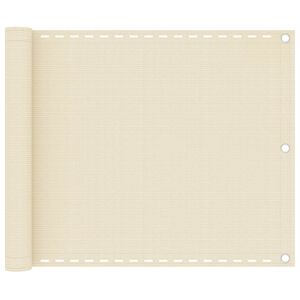 vidaXL Balkon Sichtschutz Creme 75x300 cm HDPE