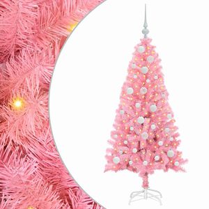 vidaXL Weihnachtsbaum Rosa 120 cm PVC