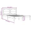 vidaXL Massivholzbett Wei&szlig; 200x200 cm