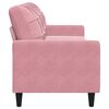 vidaXL 3-Sitzer-Sofa Rosa 210 cm Samt