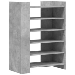 vidaXL Schuhschrank Betongrau 74,5x37,5x100 cm Holzwerkstoff